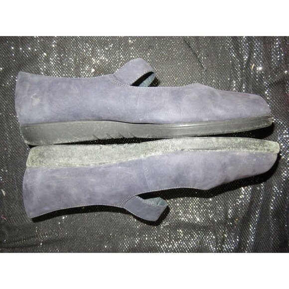 ROCKPORT Navy Suede Leather Mary Jane Slip On Casual Driving Shoes Moccasins 9.5 - Picture 5 of 11
